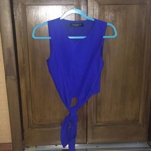 Blue crop top from Akira